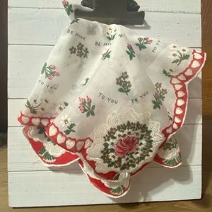 Be Mine Valentine Hankie Sea Glass